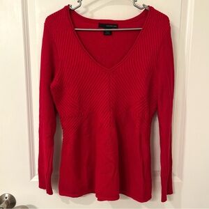 Calvin Klein v-neck red sweater women’s medium